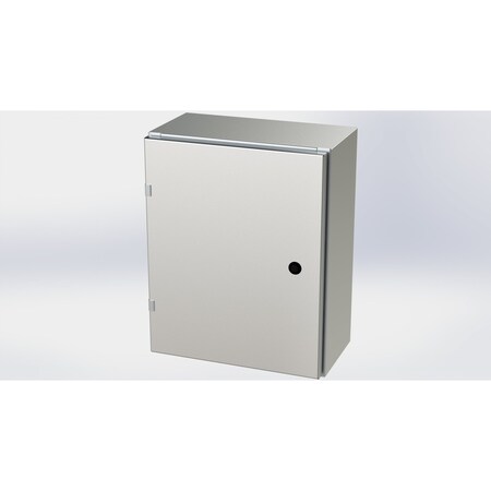Saginaw Control & Engineering 1/4 Turn Latch Electrical Enclosures, 20 in H, 8 in D, 16 in W, NEMA 3R, 4, 4X, 12, 13 SCE-20EL1608SSLP